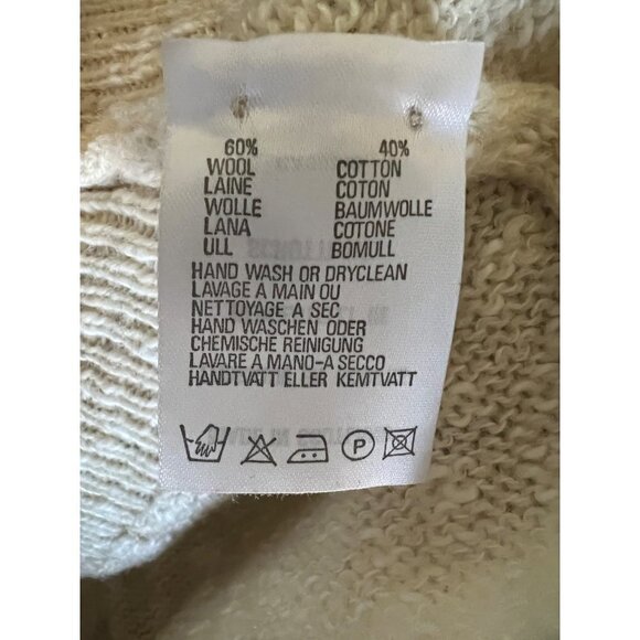 Vintage Titleist Mens Scotland Wool Argyle Beige V-Neck Pullover Sweater Medium - Picture 7 of 7